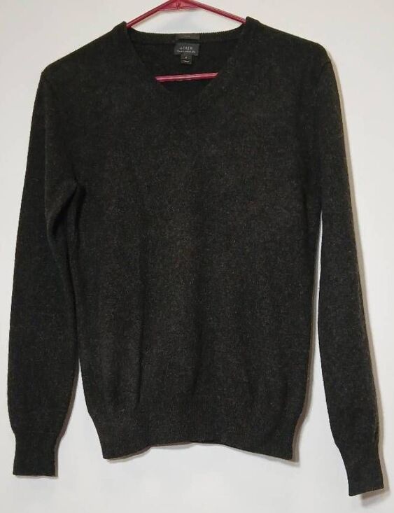 J.crew Sweaters - J.crew womens small 100% italian cashmere sweater dark charcoal gray